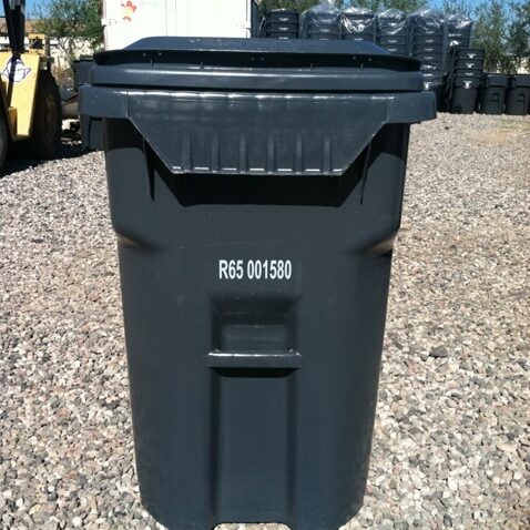 Trash container for garbage collection by Taylor Waste